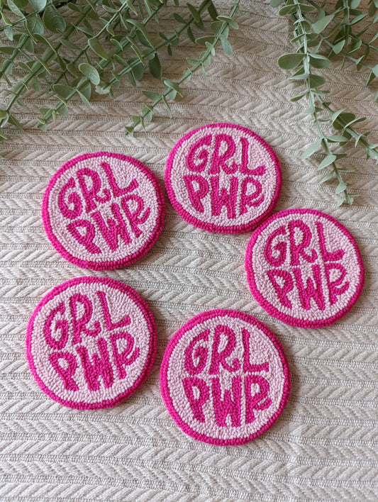 GRL PWR PUNCH COASTERS