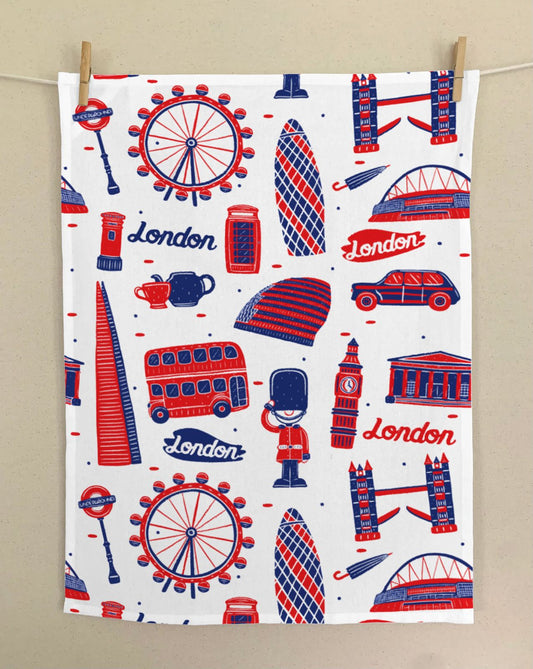 LONDON-THEMED TEA TOWELS